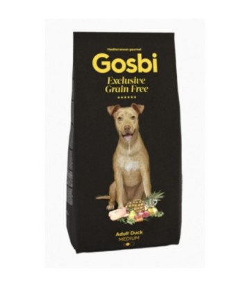 GOSBI EXCLUSIVE GRAIN FREE ADULT DUCK MEDIUM 12KG