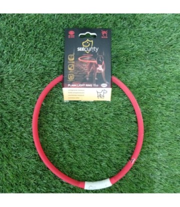 DUVO SEECURITY COLLAR LED SILICONA ROJO 70 CM