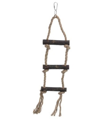 ESCALERA MADERA NATURAL LIVING 3 PELDAÑOS 40CM