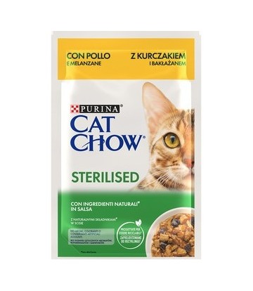 CAT CHOW POUCH ADULT STERILISED POLLO 85GR