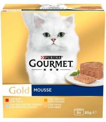 GOURMET GOLD MOUSSE MULTIPACK  8X85GR