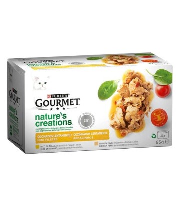 GOURMET NATURE CREATIONS POLLO 4X85GR