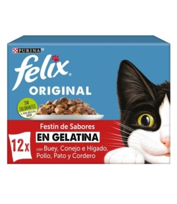 FELIX ORIGINAL FESTIN DE SABORES EN GELATINA 12X85