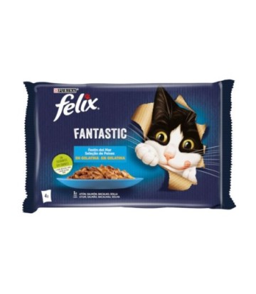 FELIX FANTASTIC FESTIN DEL MAR GELATINA 4X85GR