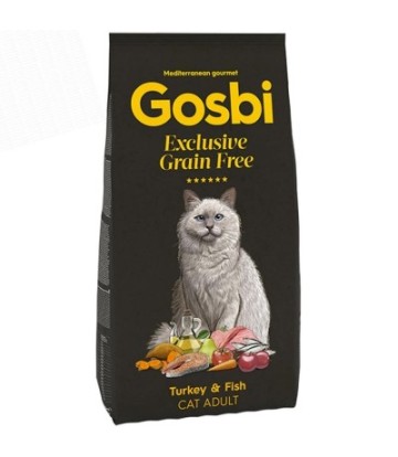 GOSBI EXCLUSIVE GF TURKEY & FISH CAT ADULT 2KG