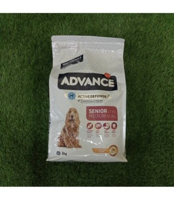 ADVANCE MEDIUM SENIOR POLLO Y ARROZ 3KG