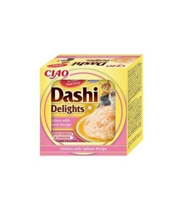 DASHI DELIGHTS POLLO Y SALMON 70GR