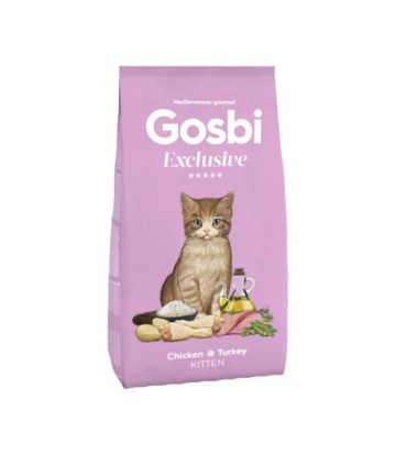 GOSBI EXCLUSIVE CAT CHICKEN&TURKEY KITTEN 1.5KG