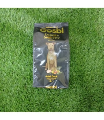 GOSBI EXCLUSIVE GRAIN FREE ADULT DUCK MEDIUM 500GR