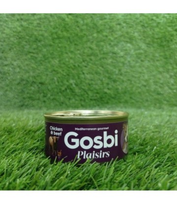 GOSBI PLAISIRS POLLO Y VACUNO 185GR