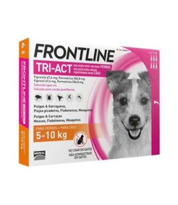 FRONTLINE TRI-ACT 5-10KG 6 PIPETAS