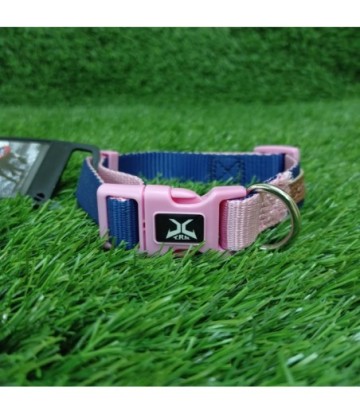 X-TRM COLLAR AZUL-ROSA 36-48CM X 2CM