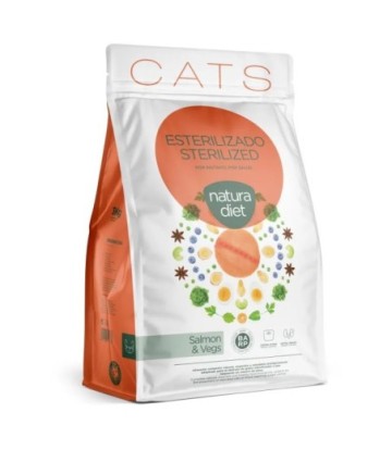 NATURA DIET CAT STERILIZED SALMON 3KG