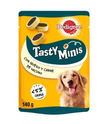 PEDIGREE TASTY BITES CARNE Y QUESO 140GR