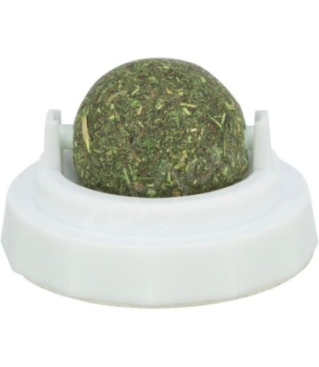 PELOTA CATNIP CON SOPORTE 5CM