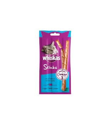 WHISKAS STICKS SALMON 3X18GR