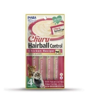 CHURU HAIRBALL RECETA DE POLLO 4 X 14GR