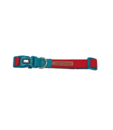 X-TRM COLLAR ROJO/TURQUESA 36-48CM X 2CM