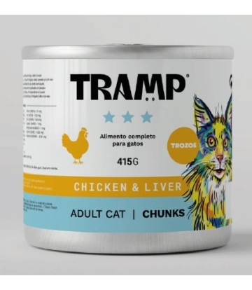 TRAMP DOG CHUNKS CHICKENS WITH LIVER 415GR