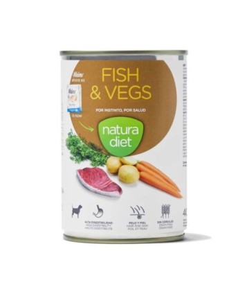 NATURA DIET DOG FISH & VEGS 400GR