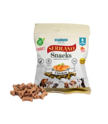 MDT SERRANO SNACK PERROS POLLO 100GR