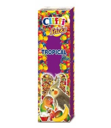 CLIFFI BARRITAS NINFA Y AGAPORNI TROPICAL 2X150GR