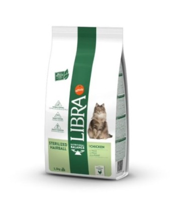 LIBRA CAT STERILIZED HAIRBALL POLLO 1.5KG