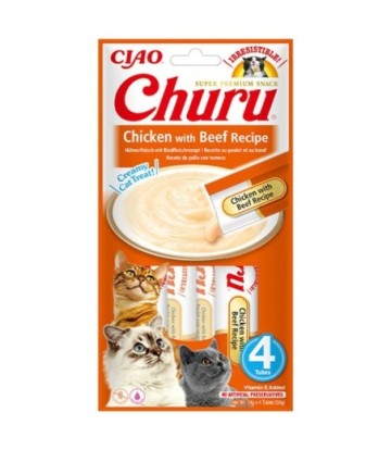 CHURU CAT ATUN Y TERNERA 4X14GR