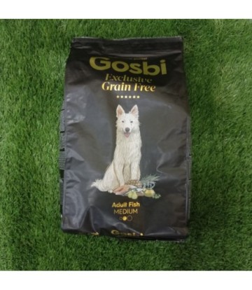 GOSBI EXCLUSIVE GRAIN FREE ADULT FISH MEDIUM 3KG