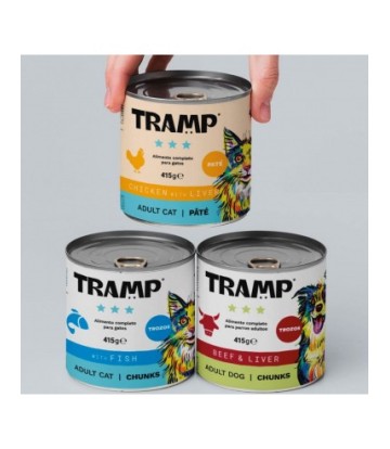 TRAMP DOG CHUNKS WITH FISH 451GR