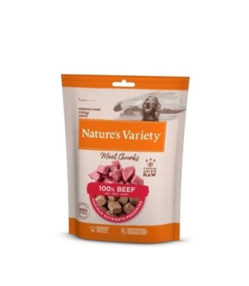 NATURES VARIETY MEAT CHUNKS BEEF 50GR