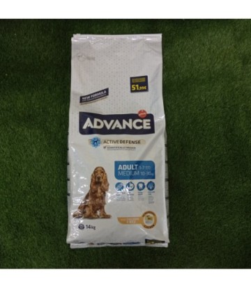 ADVANCE MEDIUM ADULT POLLO Y ARROZ 14KG