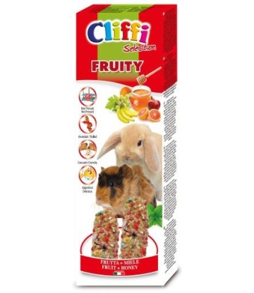 CLIFFI BARRITAS CONEJO Y COBAYA FRUITY 2X110GR