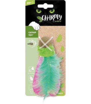 CHARMY CATNIP TOY FIREFLY GREEN