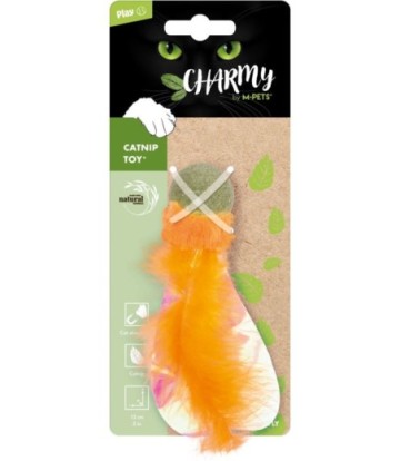 CHARMY CATNIP TOY FIREFLY ORANGE