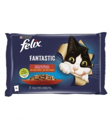 FELIX FANTASTIC FESTIN DE CARNES 4X85GR