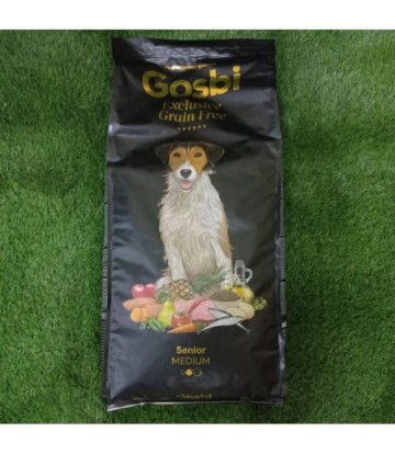 GOSBI EXCLUSIVE GRAIN FREE SENIOR MEDIUM 12KG