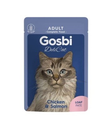 GOSBI DELICAT ADULT CHICKEN&SALMON LOAF 70GR