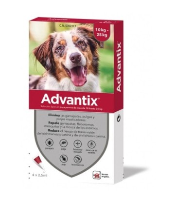 ADVANTIX 1 PIPETA 10-25KG