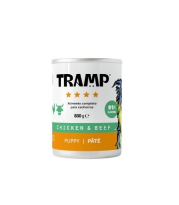 TRAMP DOG PATE PUPPY CHICKEN WITH BEEF 800GR