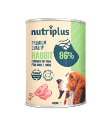 NUTRIPLUS DOG LATA CONEJO 400GR