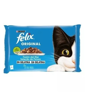 FELIX ORIGINAL FESTIN DEL MAR EN GELATINA 4X85GR