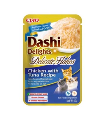 DASHI DELIGHT DELICATE FLAKES POLLO Y ATUN 40GR