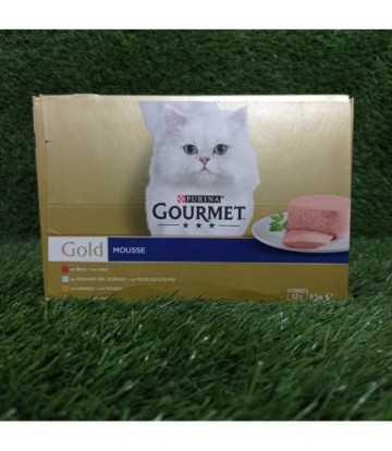 GOURMET GOLD MOUSSE MULTIPACK CARNES 12X85GR