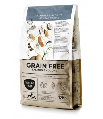 NATURA DIET GRAIN FREE SALMON & COCO 12KG