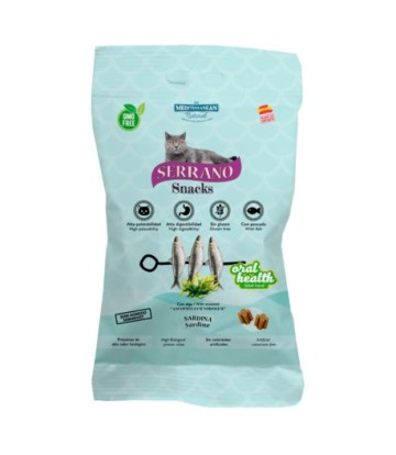 MDT SERRANO SNACK GATOS SARDINA SALUD BUCAL  50 GR