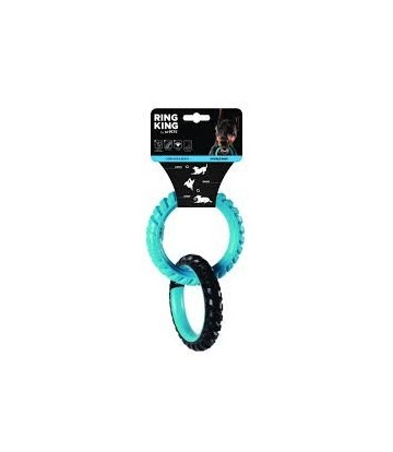 RING KING AZUL CAPRI Y NEGRO DOBLE