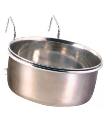 COMEDERO ACERO INOX. CON ENGANCHE 600ML