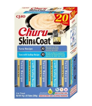 CHURU CAJA SKIN & COAT VARIEDAD ATUN 20X14GR