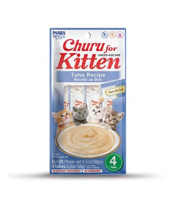 CHURU CAT KITTEN ATUN 4X14GR